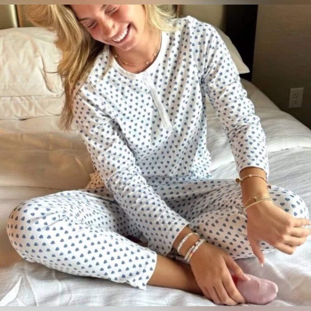 Roller Rabbit Blue Heart Pajama Set brand new with tags!